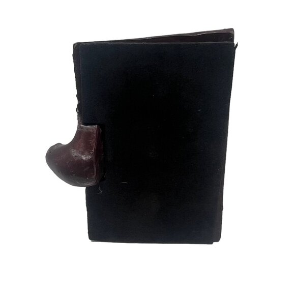 Santa Claus Presents Fireplace Vintage Cast Iron Base Holder Hanger Christmas - Picture 5 of 7